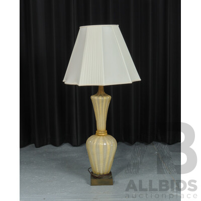 Large Italian Murano Art Glass Lamp