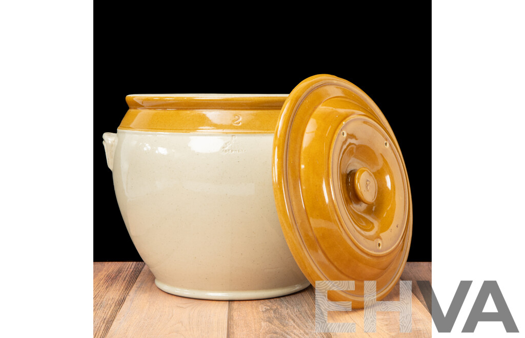 Vintage Fowler Lidded Bung Jar