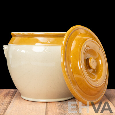 Vintage Fowler Lidded Bung Jar