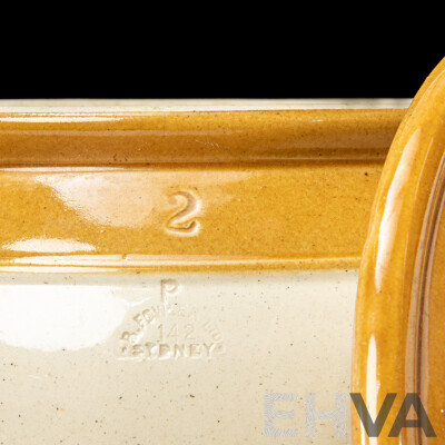 Vintage Fowler Lidded Bung Jar