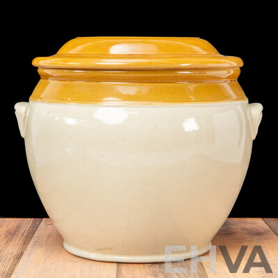 Vintage Fowler Lidded Bung Jar