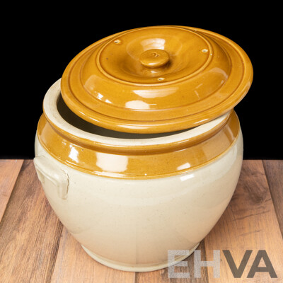 Vintage Fowler Lidded Bung Jar