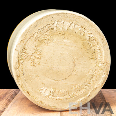 Vintage Bakewell Salt Glazed Bung Jar with Retro Fitted Lid