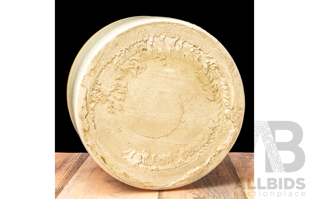 Vintage Bakewell Salt Glazed Bung Jar with Retro Fitted Lid