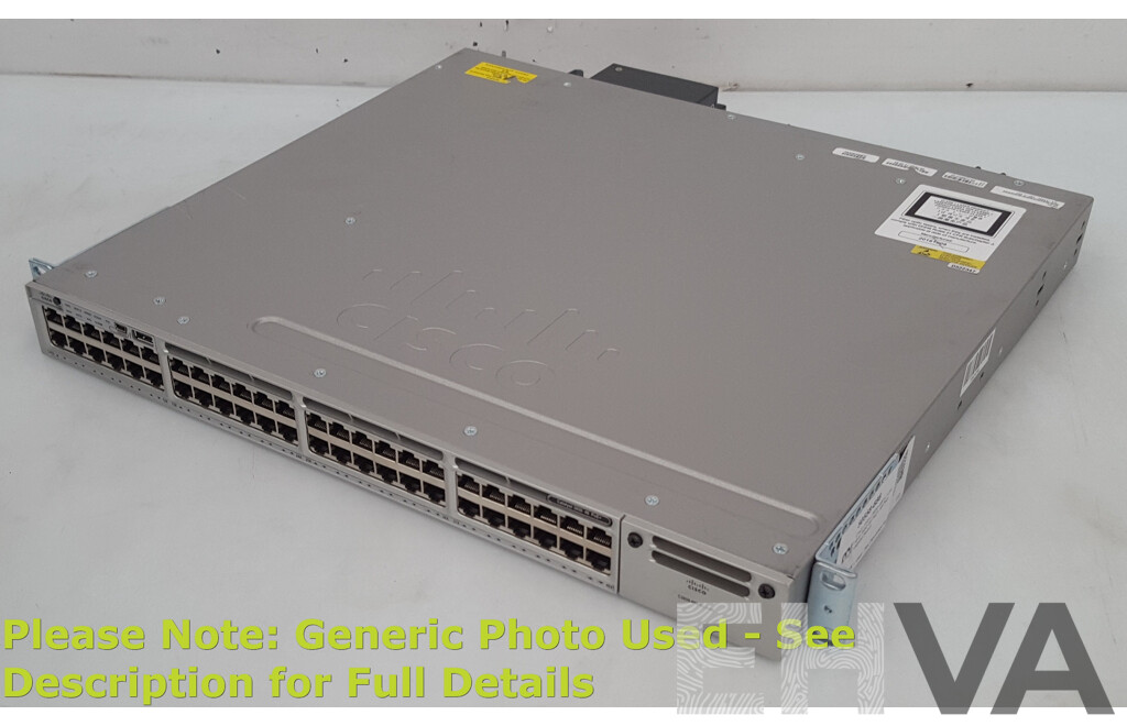 Cisco (WS-C3850-48P-L) Catalyst 3850 48 PoE+ 48-Port Gigabit Switch