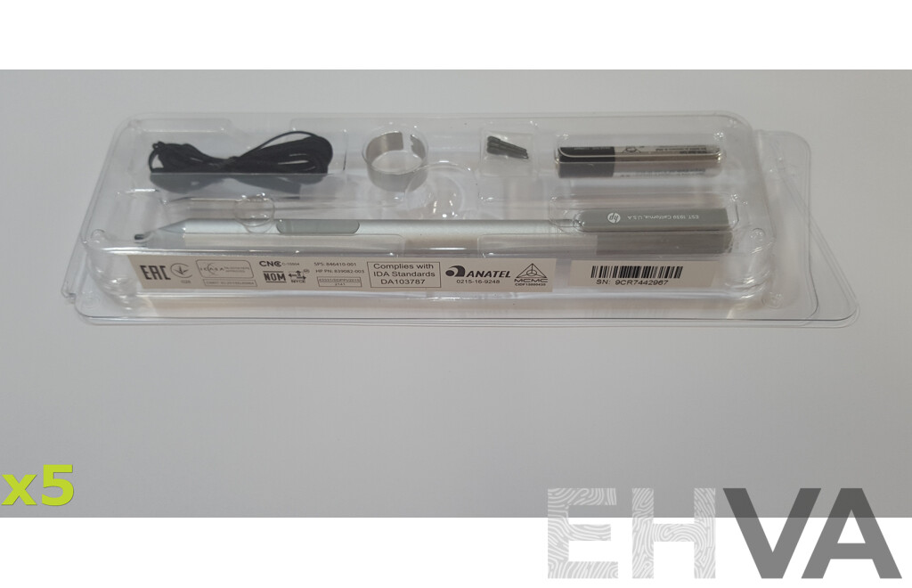 HP (839082-003) Active Pen - Lot of Five *Brand New