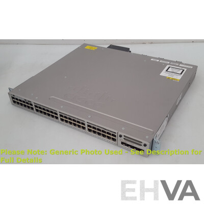 Cisco (WS-C3850-48P-L) Catalyst 3850 48 PoE+ 48-Port Gigabit Switch w/ 10G SFP Module