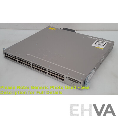 Cisco (WS-C3850-48P-L) Catalyst 3850 48 PoE+ 48-Port Gigabit Switch