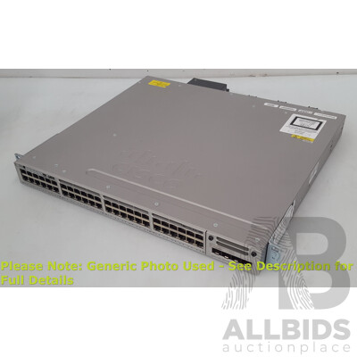 Cisco (WS-C3850-48P-L) Catalyst 3850 48 PoE+ 48-Port Gigabit Switch w/ 10G SFP Module