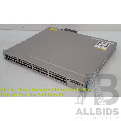 Cisco (WS-C3850-48P-L) Catalyst 3850 48 PoE+ 48-Port Gigabit Switch