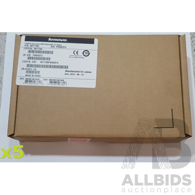 Lenovo (40Y7708) ThinkPad 65W Ultraportable AC Adapter - Lot of Five *Brand New
