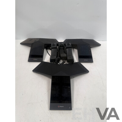 3x Polycom RealPresence Trio 8500 SIP Conference Phones