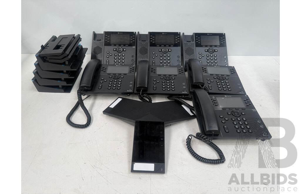 1x Polycom RealPresence Trio 8500 SIP Conference Phone + 5x VVX450 Business IP Phone