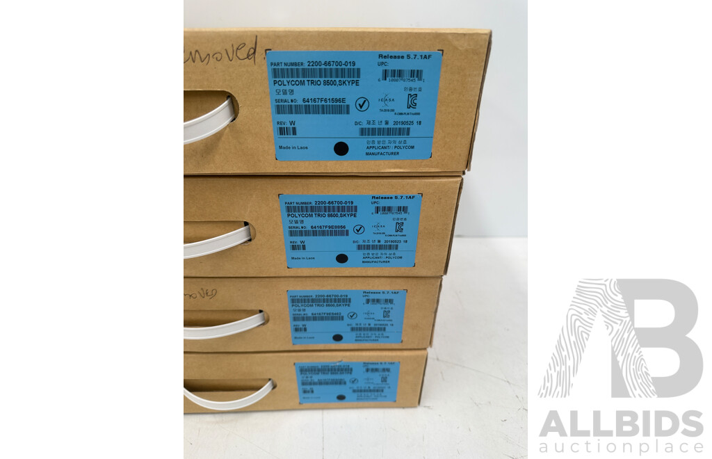 4x Polycom Trio 8500 IP Conference Phone
