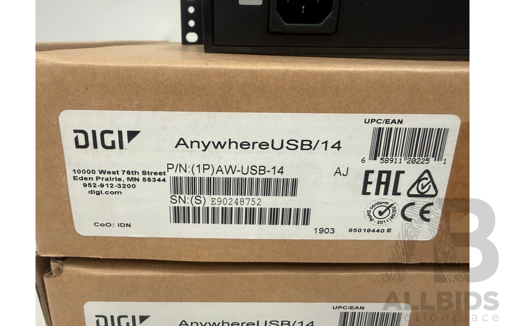 3x DIGI USB/14 NETWORK-ATTACHED USB HUB