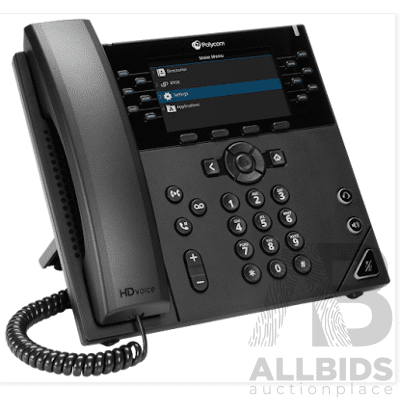 16 Boxes Containing 3x Polycom VVX Series Desktop Phones