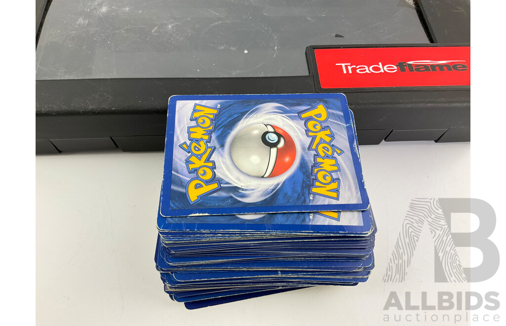 Collection of Pokemon Cards Including Holographic, Basic, Stage One, Trainer