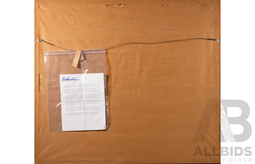 Ted Jeremenko (20th Century, Yugoslav-Born American, 1938-), Chapel on the Hill, Wonderful Limited Edition Signed Serigraph, 94 x 82 cm (frame)