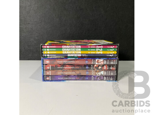 Boxed Sets of Serial Experiments Lain and Gravitation DVDs