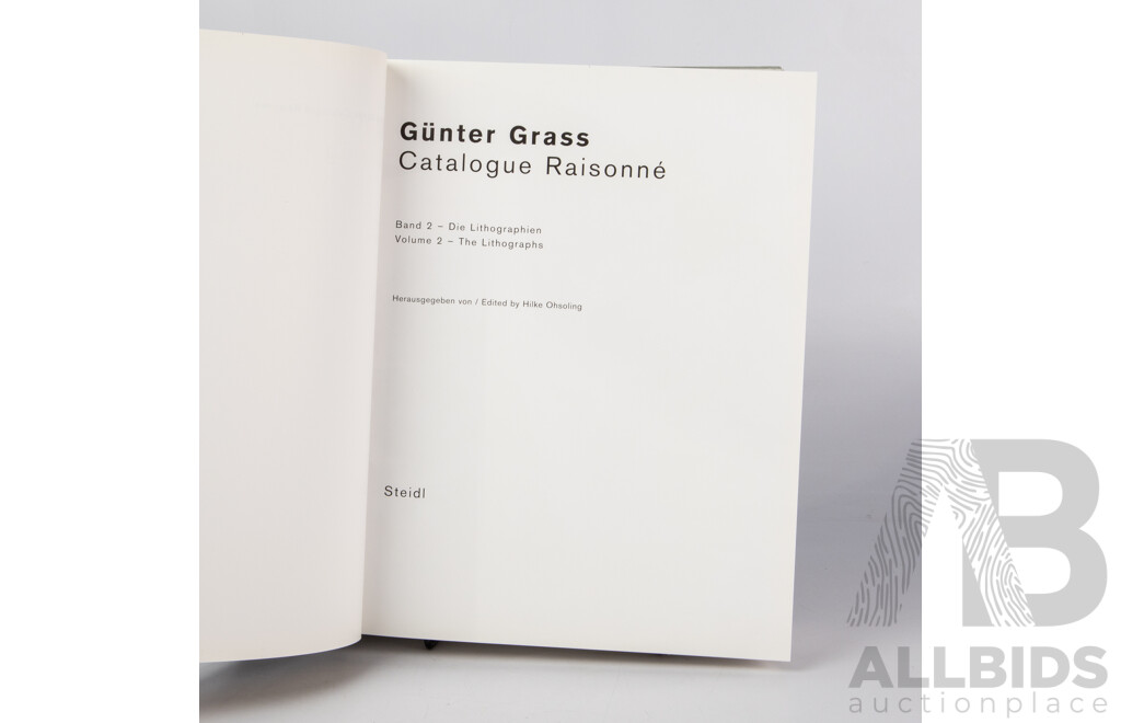 Gunter Grass, (20th Century, German, 1927-2015), Catalogue Raisonné, Volumes I (Etchings) and II (Lithographs), Published by Steidl, 2007, 32 x 25 cm (each) (2)
