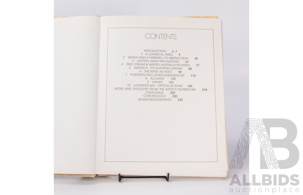 Brett Whiteley, (20th Century, Australian, 1939-1992) Brett Whiteley, Hard Cover Book About Artist by Sandra McGrath, Bay Books, (1979)