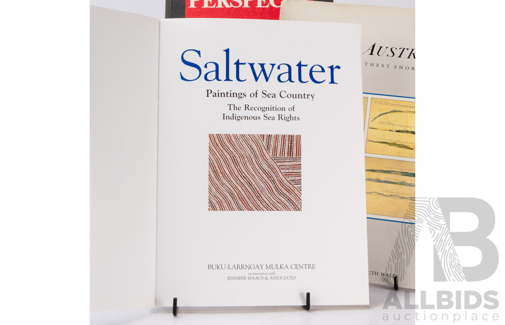 Collection of Three Australian Art Themed Soft Cover Books - Saltwater; The Australian Bicentennial Perspecta & Terra Australis (3)