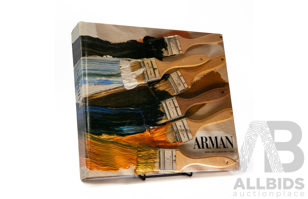 Bernard Lamarche-Vadel (20th Century, French, 1949-2000), Arman, Hardcover Colour Coffee Table Book, Published Éditions De La Différence (1987), 28 X 29 X 5 Cm
