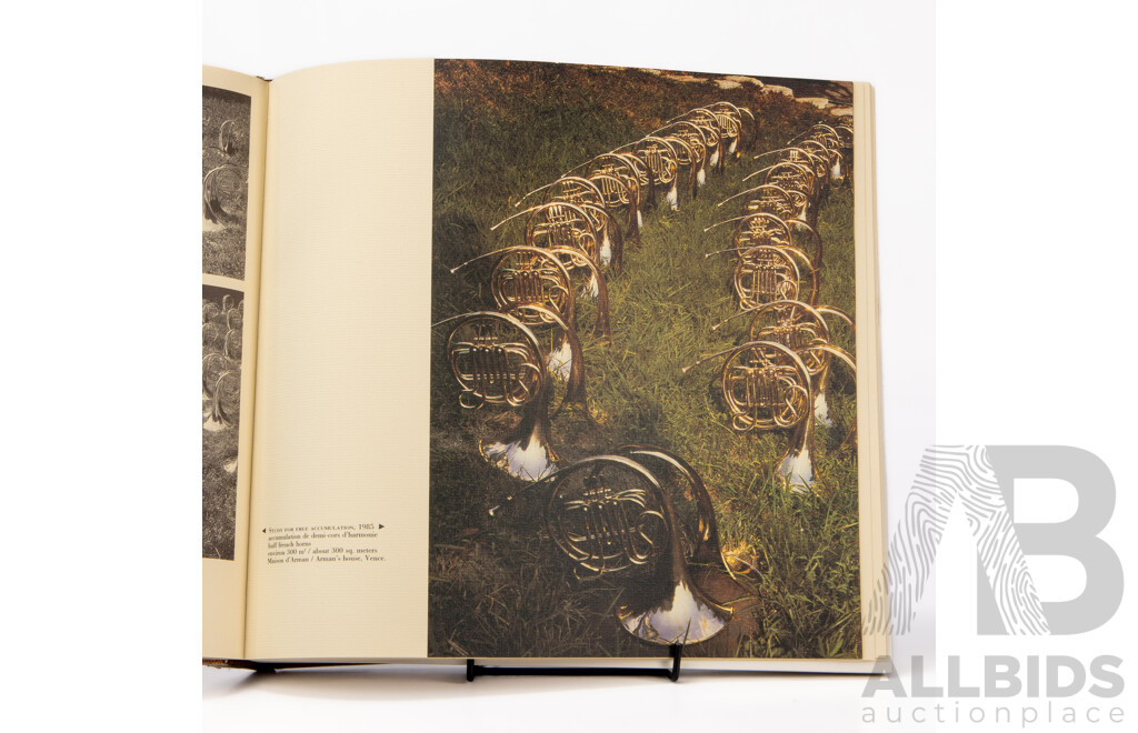 Bernard Lamarche-Vadel (20th Century, French, 1949-2000), Arman, Hardcover Colour Coffee Table Book, Published Éditions De La Différence (1987), 28 X 29 X 5 Cm