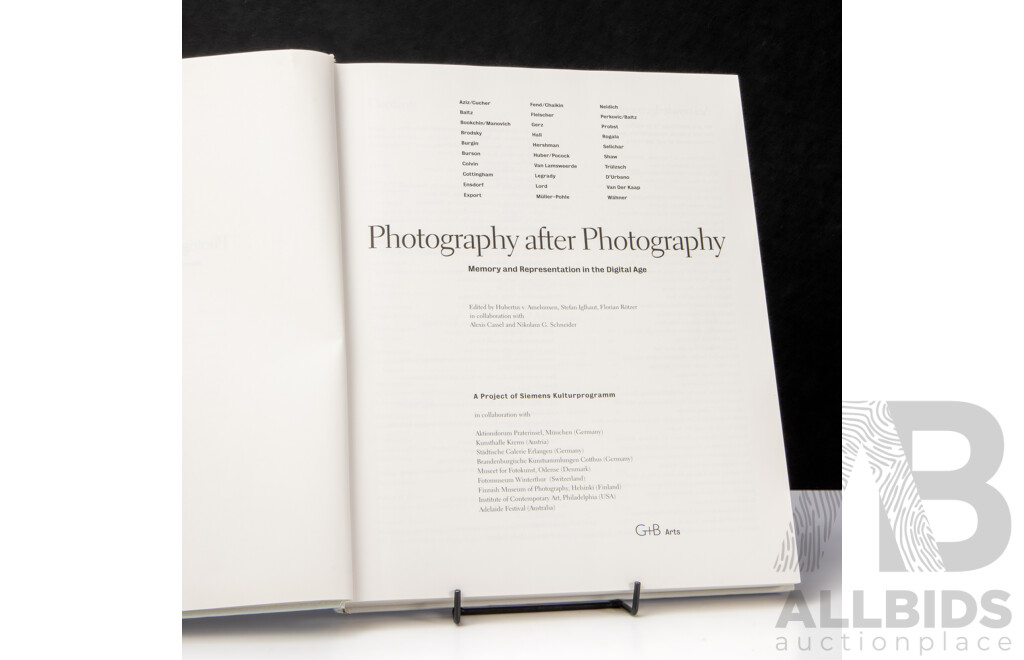 Photography After Photography - Memory and Representation in the Digital Age, Hard Cover Coffee Table Book, G+B Arts (1996), 31 x 25 cm