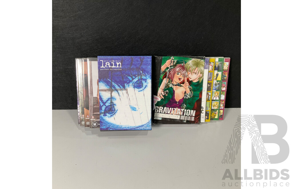 Boxed Sets of Serial Experiments Lain and Gravitation DVDs