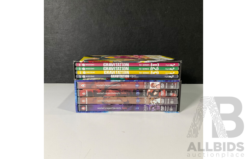 Boxed Sets of Serial Experiments Lain and Gravitation DVDs