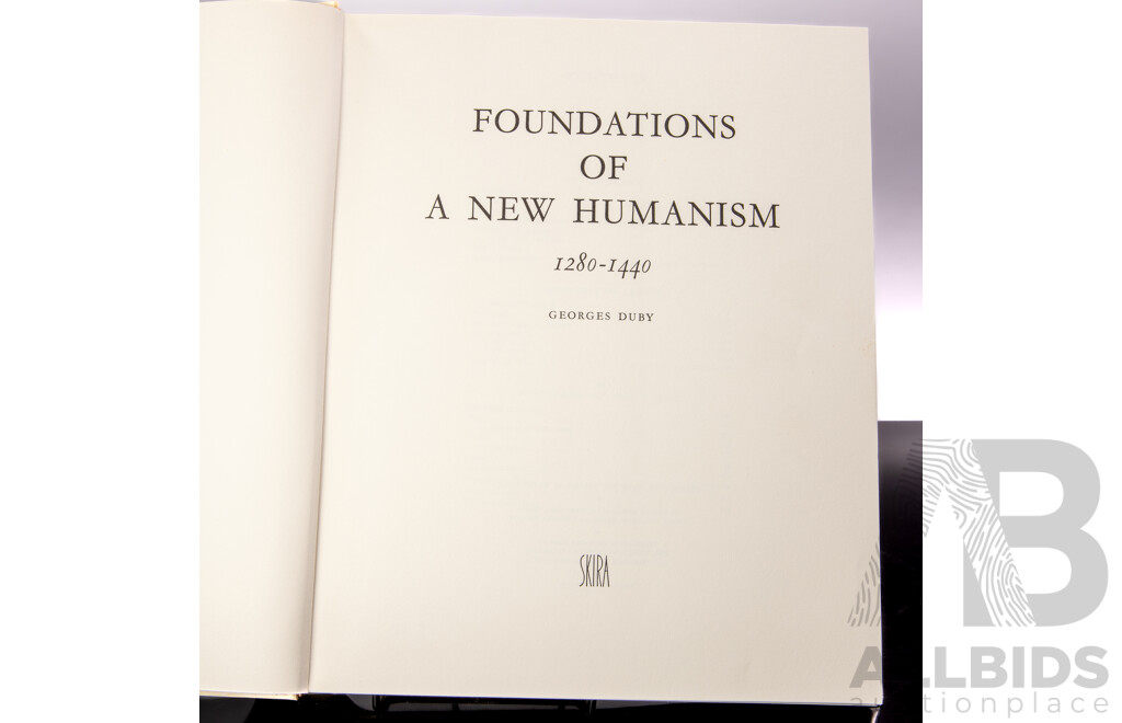 Foundations of a New Humanism 1240 to 1440, G Duby, Skira, 1966, Hardcover with Dust Jacket