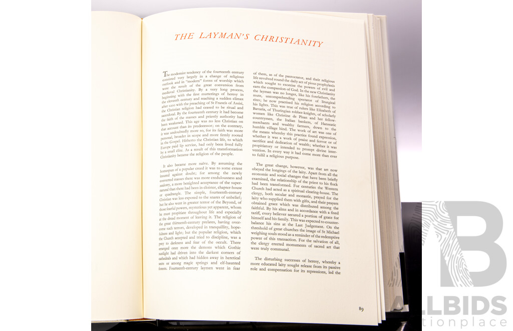 Foundations of a New Humanism 1240 to 1440, G Duby, Skira, 1966, Hardcover with Dust Jacket