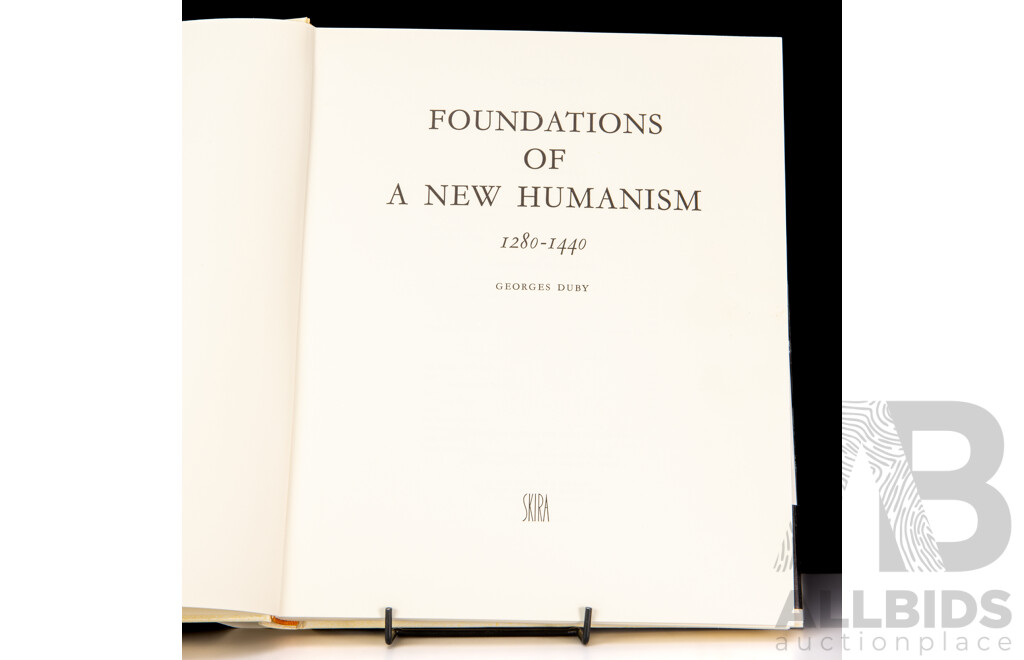 Foundations of a New Humanism 1240 to 1440, G Duby, Skira, 1966, Hardcover with Dust Jacket
