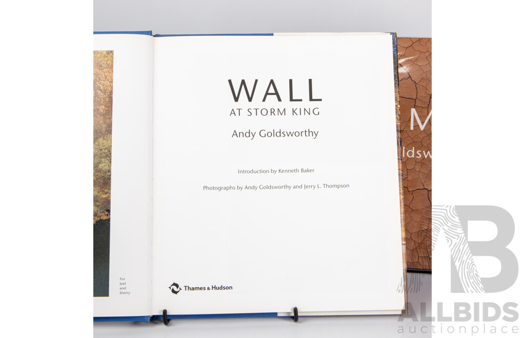 Andy Goldsworthy, (20th Century, British, 1956-), Group of Three Hard Cover Books: Time, Wall and The Andy Goldsworthy Project, Largest 31 x 29 cm (3)