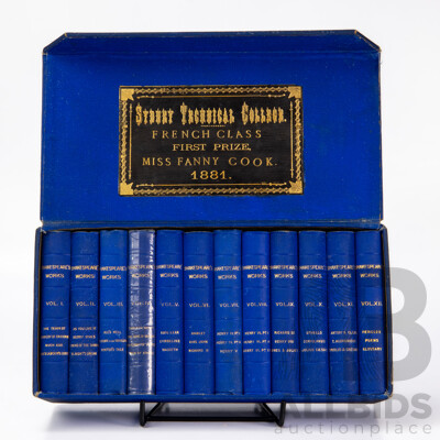 Complete Works of Shakespeare Miniature Bound Books in Case