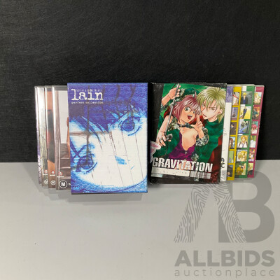 Boxed Sets of Serial Experiments Lain and Gravitation DVDs
