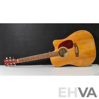 Livingstone Acoustic Guitar FAG640EQ/N, Four Band Pre-amp Pick Up