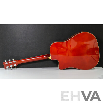 Livingstone Acoustic Guitar FAG640EQ/N, Four Band Pre-amp Pick Up