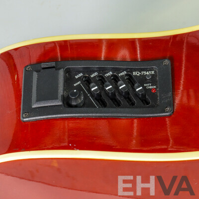 Livingstone Acoustic Guitar FAG640EQ/N, Four Band Pre-amp Pick Up