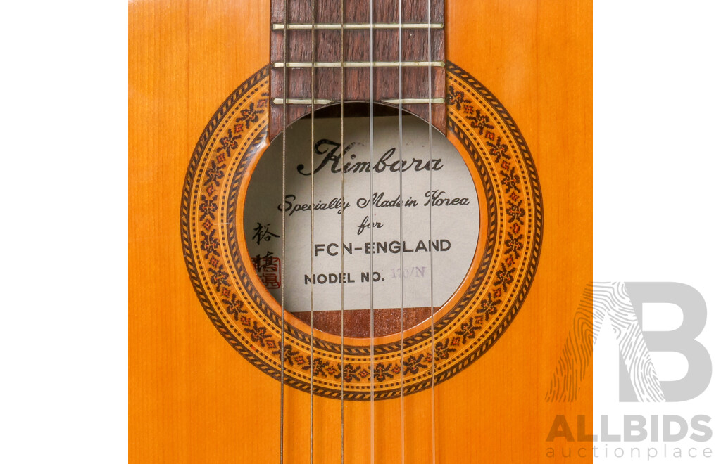 Vintage Kimbara Acoustic Guitar 170/N, Made in Korea for FCN England