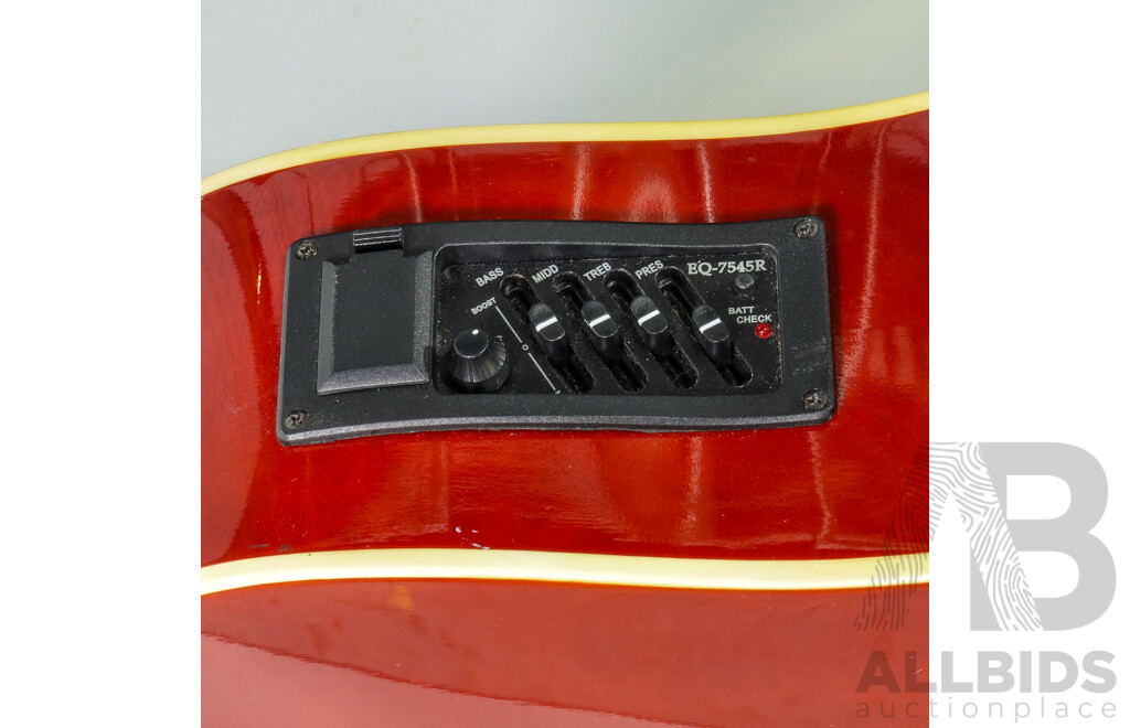 Livingstone Acoustic Guitar FAG640EQ/N, Four Band Pre-amp Pick Up