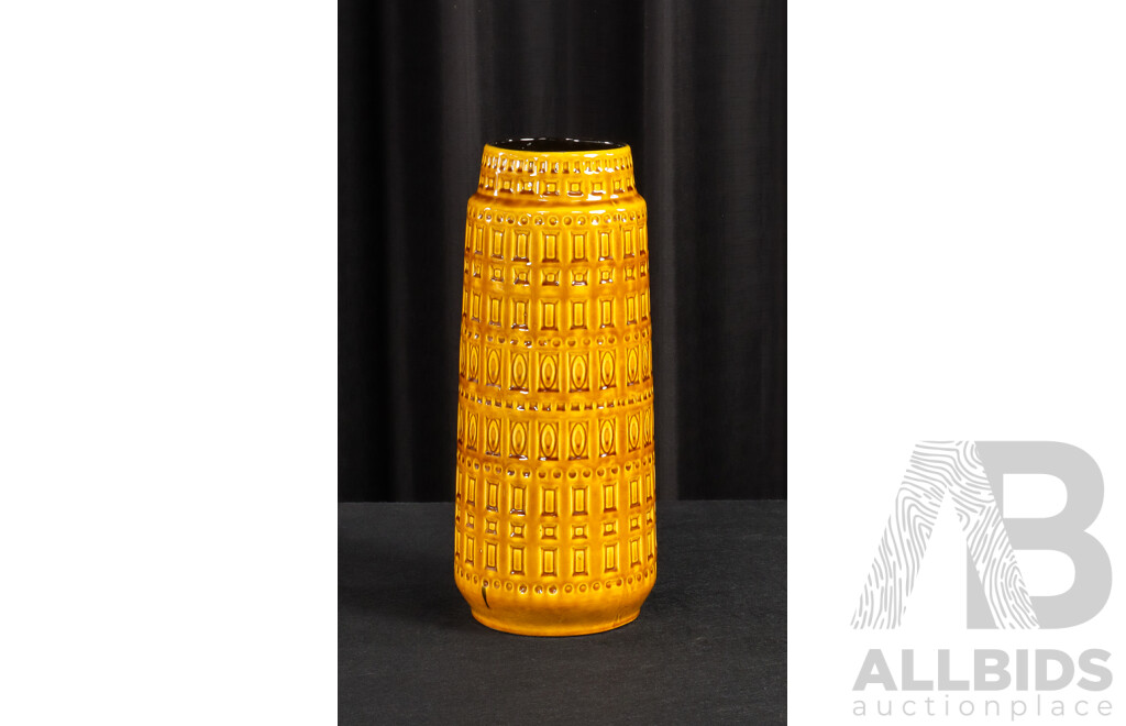 Large Glazed West German Pottery Vase