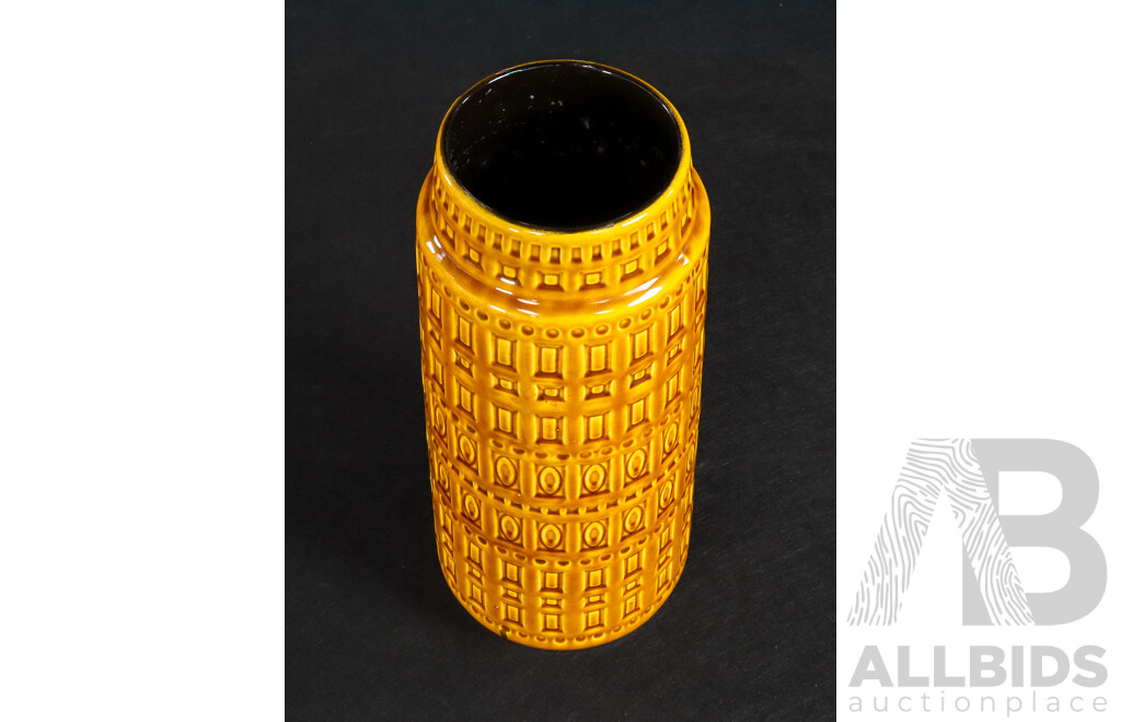 Large Glazed West German Pottery Vase