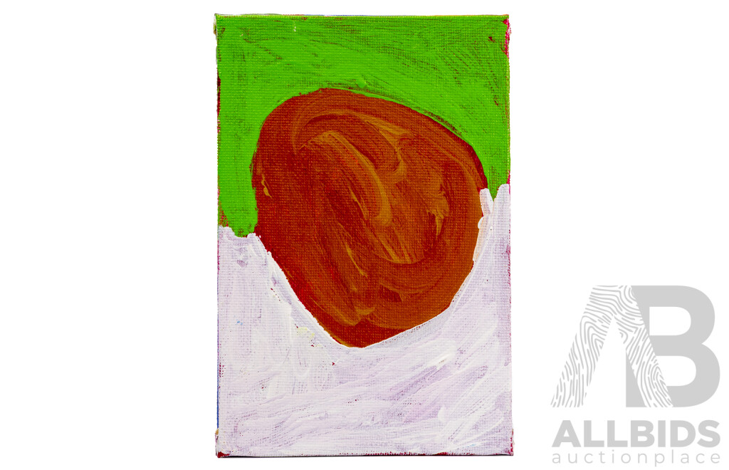 Peggy Napangardi Jones (20th Century, Indigenous-Australian, 1951-2014), Collection of Five Untitled Original MIniature Oils on Canvas Board (out of Fifteen); 15 x 10 cm (5)