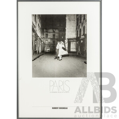 Robert Doisneau. (20th Century, French, 1912-1994), Last Waltz of 14 July, Paris, Wonderful Poster Print After Original Photograph, 71 x 51 cm (frame)