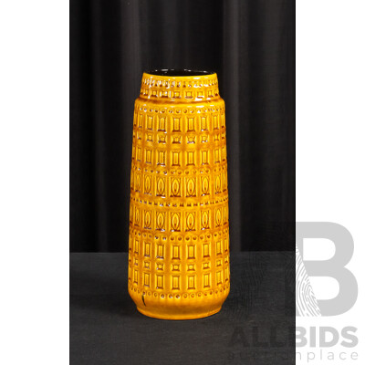 Large Glazed West German Pottery Vase