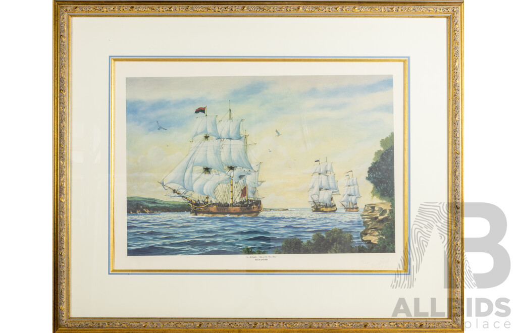 Eric McGraffin, (20th Century, English-Born Australian, 1947-), Alexander, Wonderful Editioned & Signed Reproduction Colour Print After Original Oil, 75 x 92 cm (frame)