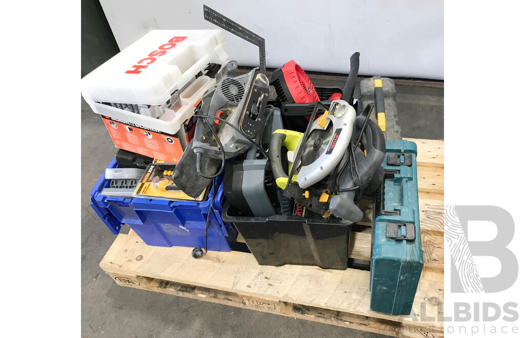 Pallet Lot of Assorted Tools, Sets, and Other Equipment