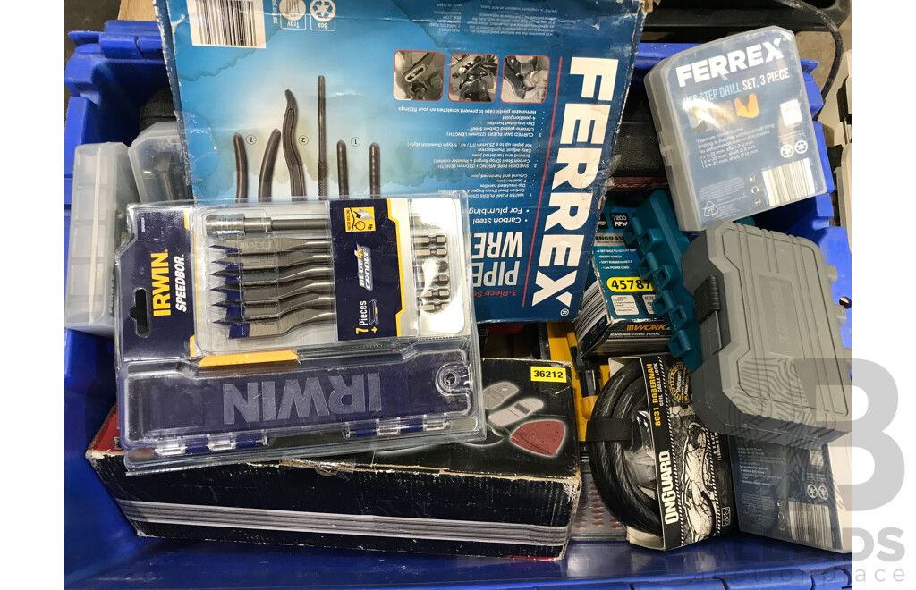 Pallet Lot of Assorted Tools, Sets, and Other Equipment